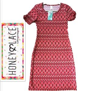 Honey & Lace mid dress Diamond pattern